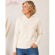 Leona per Donna Pullover Uni Olivia Ivoor Leona per Donna Pullover Uni Olivia Ivoor
