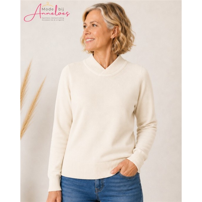 Leona per Donna Pullover Uni Olivia Ivoor Leona per Donna Pullover Uni Olivia Ivoor