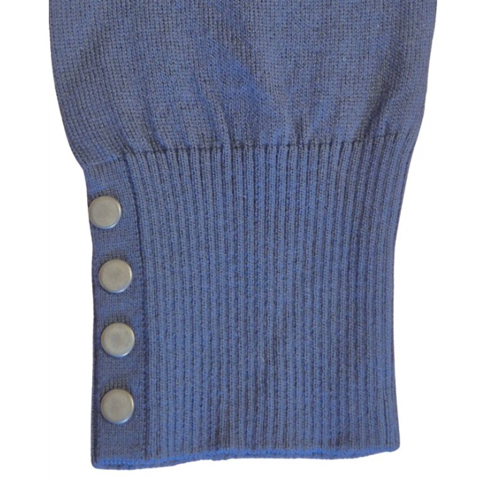 Leona per Donna Pullover Uni Olivia Jeans Blauw