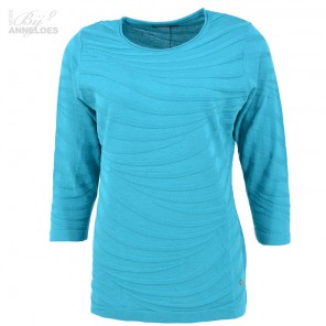 Pullover 3/4 relief - Teal
