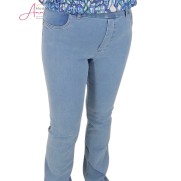 Leona per Donna jeans Lucia flair Licht jeans