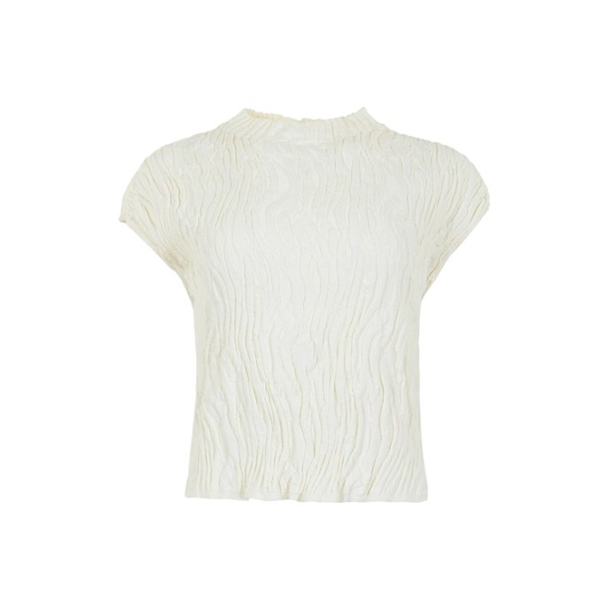 Maicazz Top Pilen ML structuur Off white