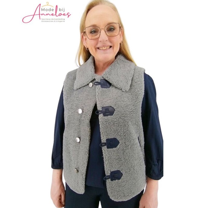 Maicazz Bodywarmer Pax Grijs Blauw