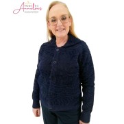 Maicazz Vest Kristy relief kraag Navy