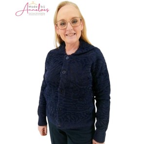 Maicazz Vest Kristy relief kraag Navy