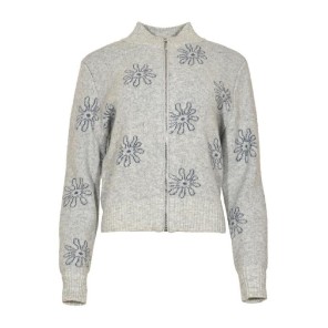Maicazz Vest Perel Grijs bloemen
