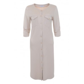 Long blouse uni - Zand