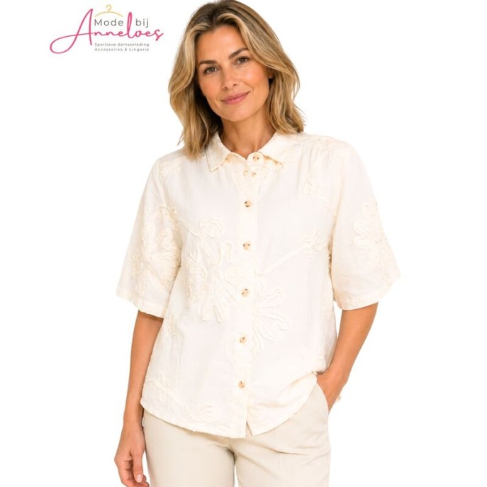 Maicazz Blouse Tinsley Flower 20.507 Off white