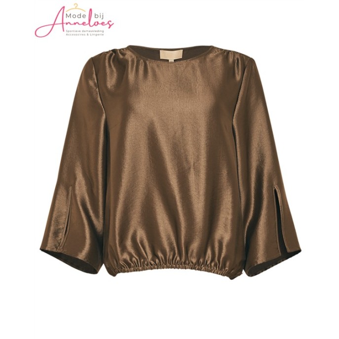 Maicazz Blouse 60.308 Tilan 3/4 mouw Clay