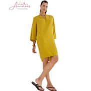 S Maicazz Jurk 40.010 Tila 3/4 mouw Curry S Maicazz Jurk 40.010 Tila 3/4 mouw Curry