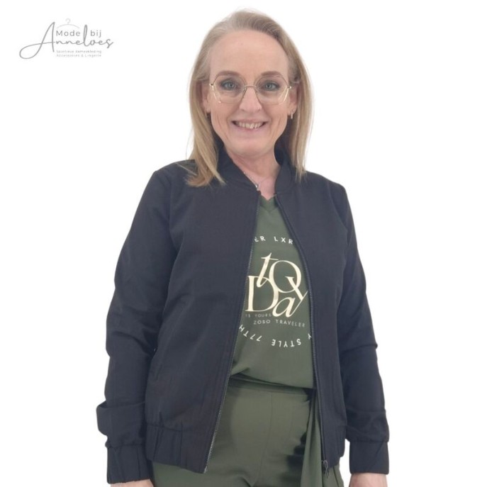 Bomber jasje travel - Zwart