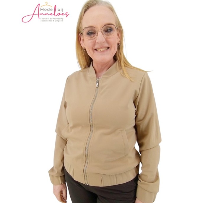 Mi Piace Bomber jasje bonded travel Latte