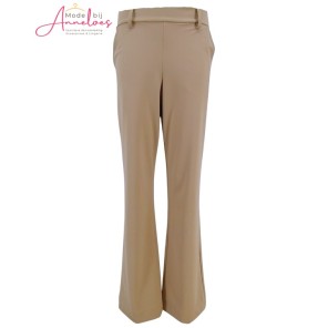 Mi Piace Broek straight bonded travel Latte