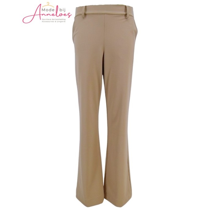 Mi Piace Broek straight bonded travel Latte Mi Piace Broek straight bonded travel Latte