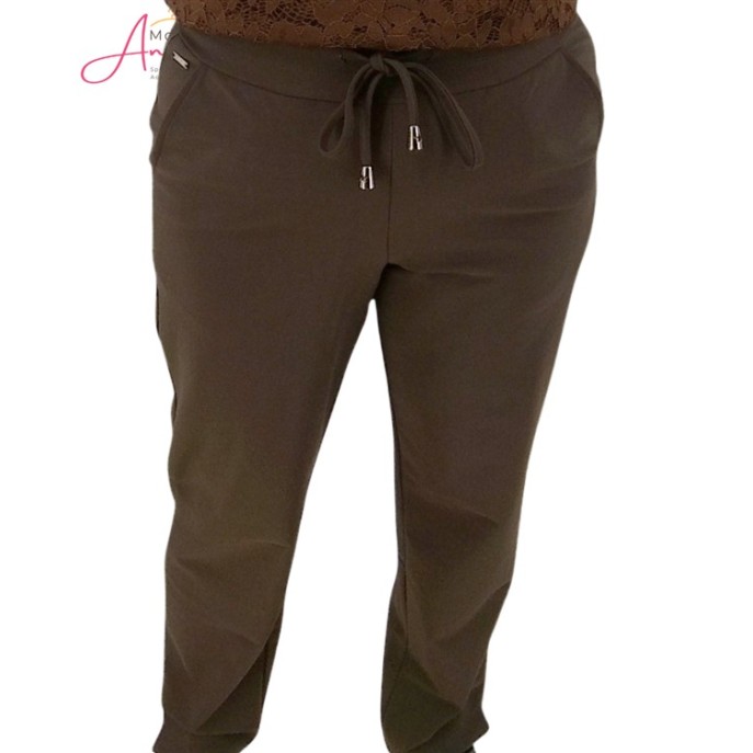 Mi Piace Broek bonded travel Espresso Mi Piace Broek bonded travel Espresso