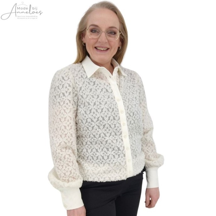 Mi Piace Blouse ausbrenner Off white