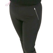 Micha Broek 121853 travel elastische taille Zwart