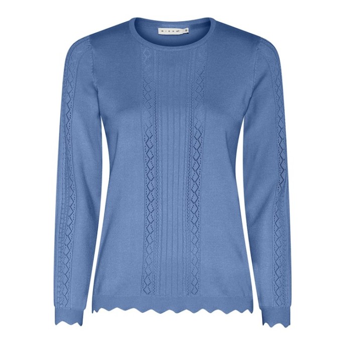 Micha Pullover banen golfrandje Dream Blue
