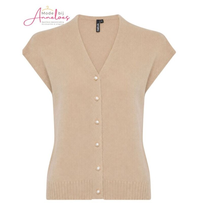 Soulmate Spencer Charme gilet 10292 - Sand Soulmate Spencer Charme gilet 10292 - Sand
