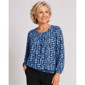 Micha T-shirt geometrische print 182162 Navy blue Micha T-shirt geometrische print 182162 Navy blue