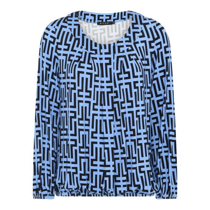 Micha T-shirt geometrische print 182162 Navy blue Micha T-shirt geometrische print 182162 Navy blue