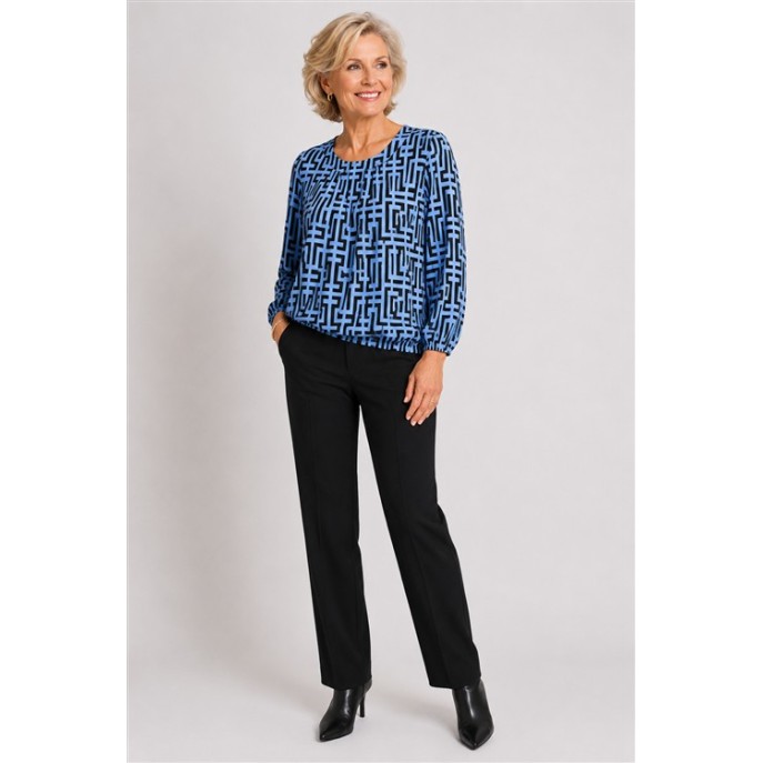 Micha T-shirt geometrische print 182162 Navy blue Micha T-shirt geometrische print 182162 Navy blue