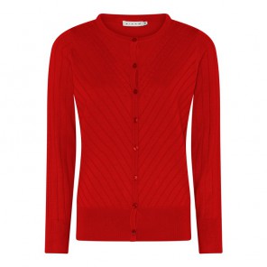 Vest LM relief brei V - Rood