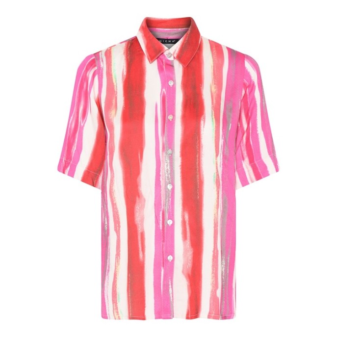 S Micha Blouse verticale streep Pink