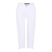 S Micha capri broek ritsen wit S Micha capri broek ritsen wit