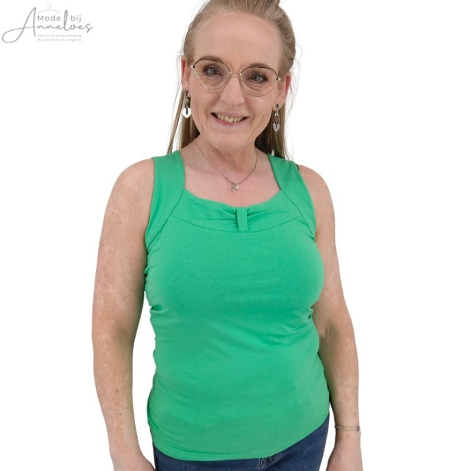 Micha Hemd mooie halslijn Summer green