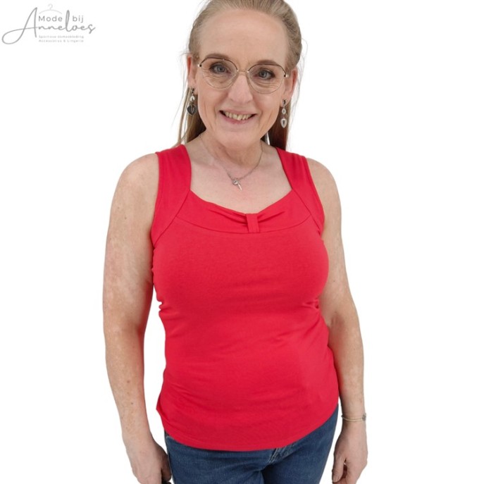 Micha Hemd mooie halslijn Red