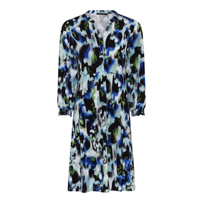Z Jurk lange mouw print - Blauw dessin