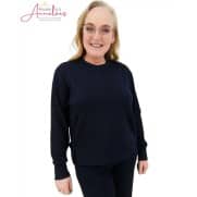 Micha Pullover uni Marine Micha Pullover uni Marine