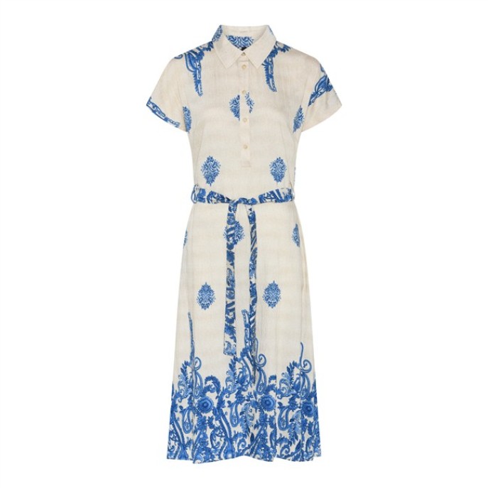 Soulmate Ditta 1 Jurk 8321 print ecru