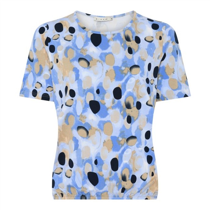 Micha T-shirt print 181.186 Blauw