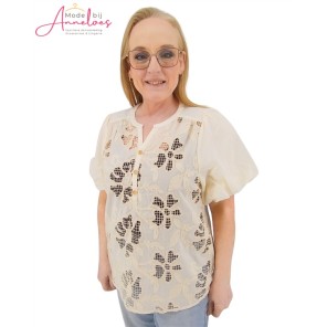 Soulmate blouse kant 14011 Evangelina ecru