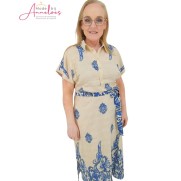 Soulmate Ditta 1 Jurk 8321 print ecru