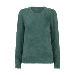 Red Button trui Fuzzy puff sleeve Pine