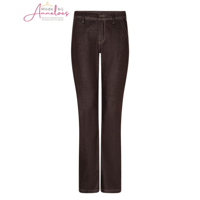 Red Button Broek Bibette Colored SRB5135 Flare legs - Espresso Red Button Broek Bibette Colored SRB5135 Flare legs - Espresso
