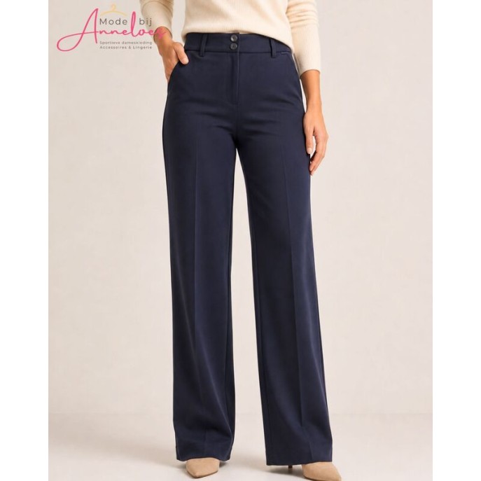 Red Button Broek Colette punta SRB5144 Wide legs - Navy Red Button Broek Colette punta SRB5144 Wide legs - Navy