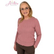Red Button Shirt Structuur SRB5162 Mauve Red Button Shirt Structuur SRB5162 Mauve