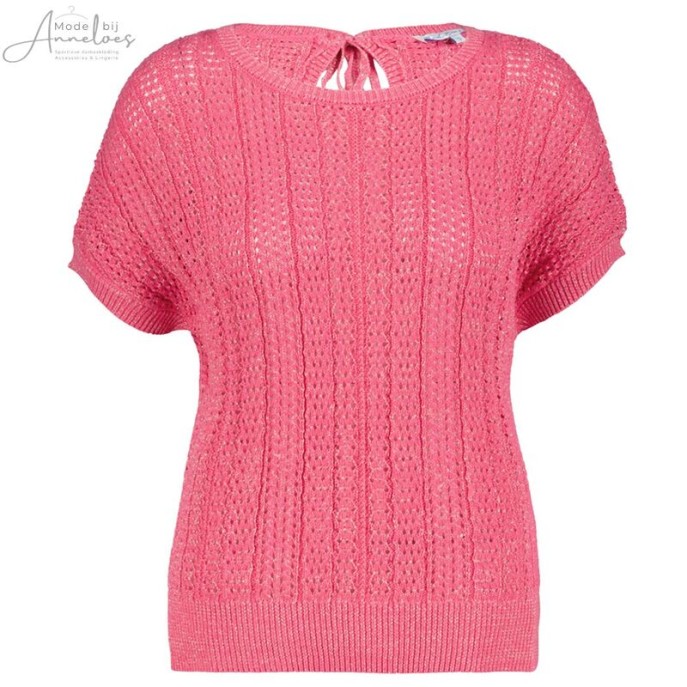 Z Red Button Truitje Jerry lurex Raspberry