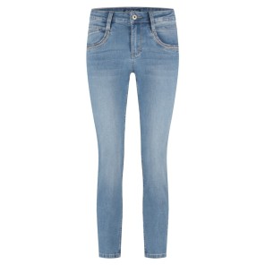 Z Red Button Jeans Sissy embroiderie - Stone used