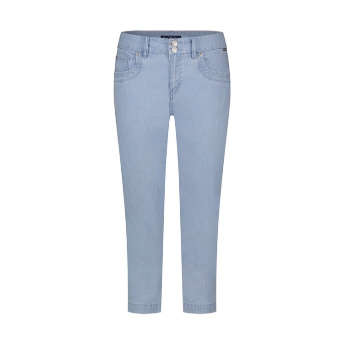 Red Button capri broek Romy Bleach Blue stripe
