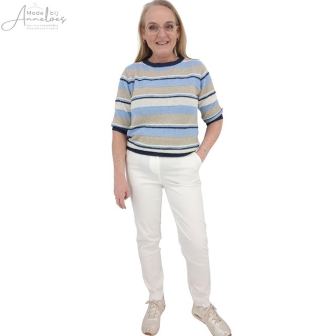 Z Red Button Broek Diana CRP smart Off white