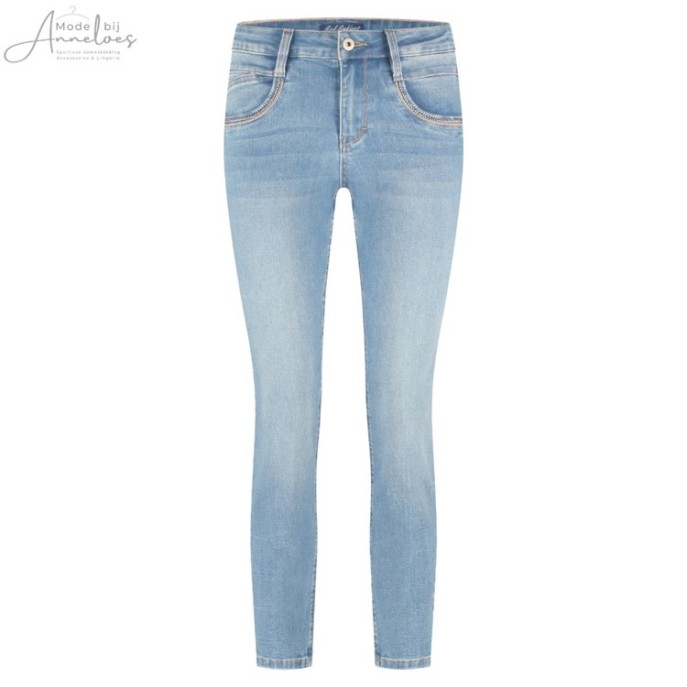 Red Button Jeans Sissy embroiderie - Bleach