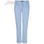 Z Red Button Broek Jani Chambray Bleachblue