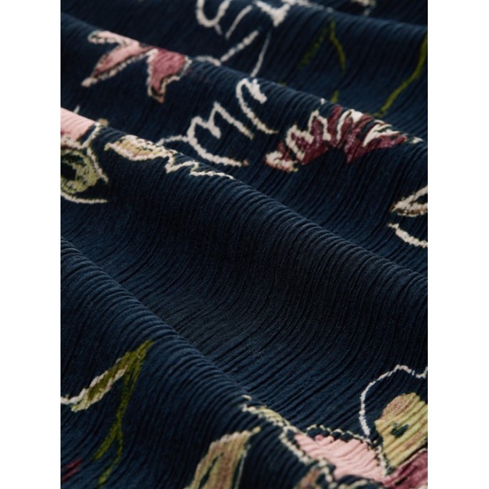 Tom Tailor blouse plissee print Marine multi