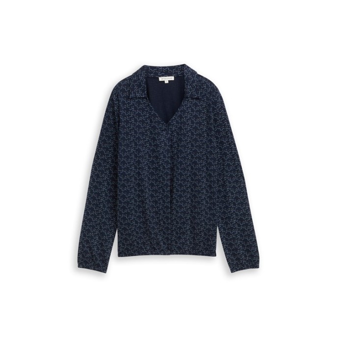 Tom Tailor blouson shirt Marine print