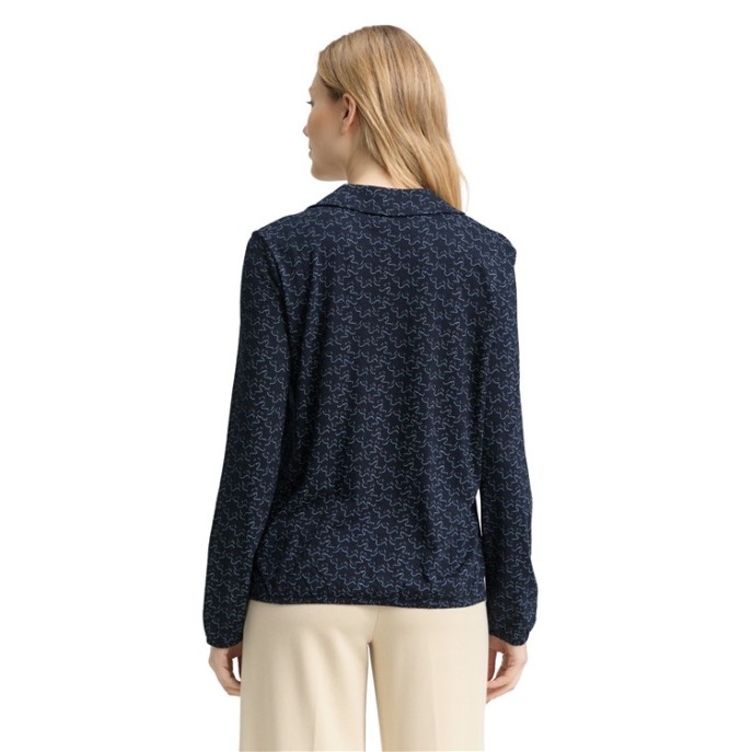 Tom Tailor blouson shirt Marine print